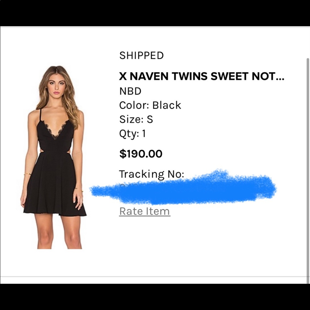 NBD x Maven Twins Sweet Nothings Dress in black